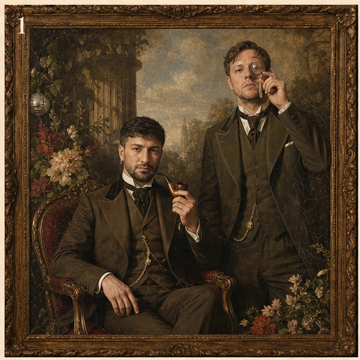House of Hippie antique oil portrait reference